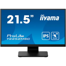 IIYAMA Monitor LED T2252MSC-B2AG  21.5" PCAP 10pt Touchscreen monitor featuring IPS panel technology, Edge-to-Edge glass design 
