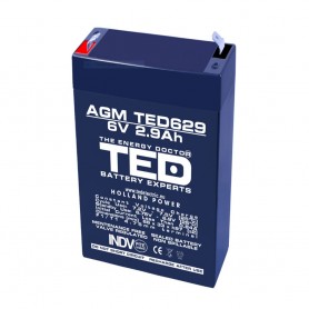 Baterii si acumulatori BATERIE AGM TED629F1 6V 2.9Ah TED