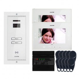 ELECTRAVideointerfon Electra Extra 7” pentru 2 familii montaj incastrat - alb