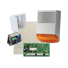 Kit alarma la efractie DSC cu sirena exterioara KIT1616BS