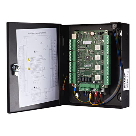 Centrala de control acces pentru 4 usi unidirectionale, conexiune TCP/IP -HIKVISION DS-K2804