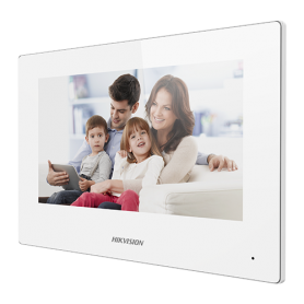 Monitor videointerfon TCP/IP Wireless, Touch Screen TFT LCD 7inch , alb - HIKVISION DS-KH6320-WTE1-W