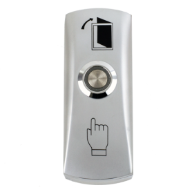 Buton iesire aplicabil din metal, cu LED CSB-805L