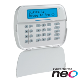 Tastatura LCD alfanumerica + modul wireless , cablata, 128 zone, SERIA NEO - DSC NEO-HS2LCD-RF