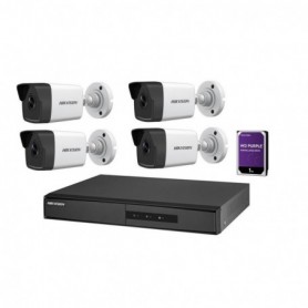 KIT IP 4X IPCAMBULLET 1XNVR 1XHDD1TB POE