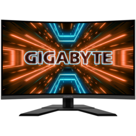 GIGABYTE GAMING Monitor 31.5", VA Curved 1500R, QHD 2560x1440@165Hz, AMD FreeSync Premium Pro, Display HDR 400, 1ms (MPRT), 2xHD