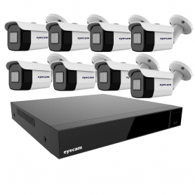 Sistem Supraveghere Video 8 Camere Exterior 8MP 4K 3.6mm 25M