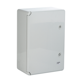 Cutie distributie IP65 din ABS gri, usa mata, placa metalica, 400x500x175 mm PP3003