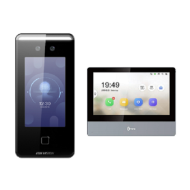 Kit videinterfon IP cu recunoastere faciala - Hikvision DS-KIS901-P