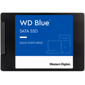 SSD WD Blue SA510 500GB SATA 6Gbps, 2.5", 7mm, Read/Write: 560/510 MBps, IOPS 90K/82K, TBW: 200