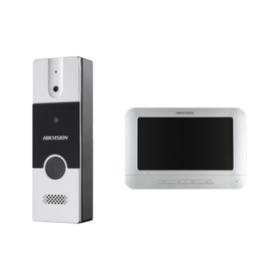Kit videointerfon analogic 7'', conectare 4 fire - HIKVISION DS-KIS202T