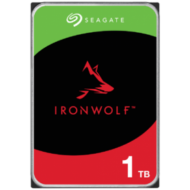 HDD NAS SEAGATE IronWolf 1TB CMR, 3.5'', 256MB, 5400RPM, SATA, RV Sensor, Rescue Data Recovery Services 3 ani, TBW: 180
